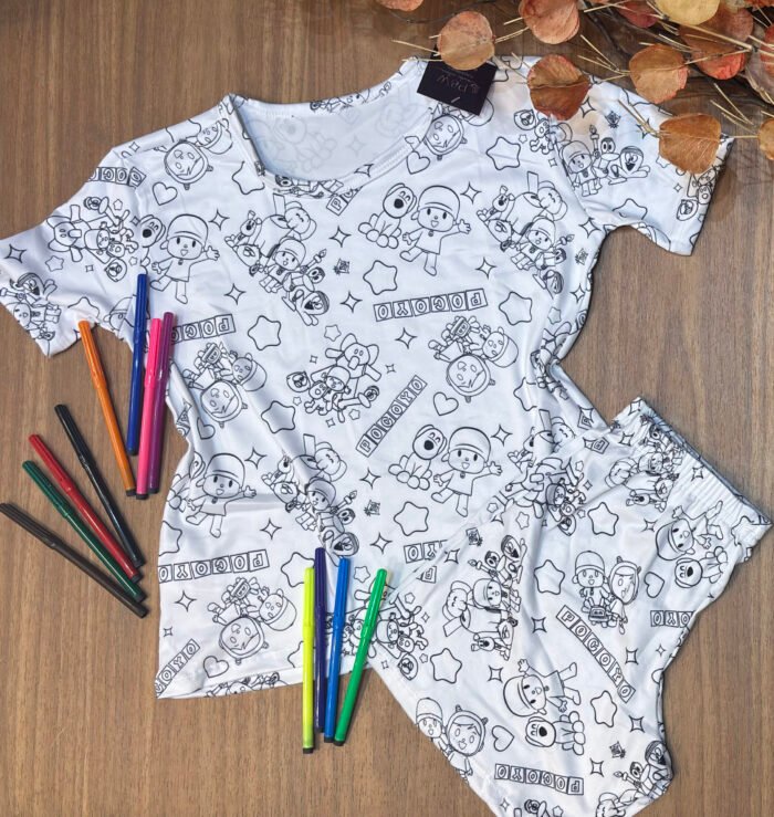 Pijama Infantil de Colorir (Sortido) - Imagem 3