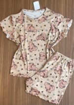 Pijama em Suede Estampado – Short e Blusa de Manguinha - Imagem 4