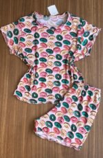 Pijama em Suede Estampado – Short e Blusa de Manguinha - Imagem 6