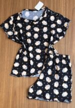 Pijama em Suede Estampado – Short e Blusa de Manguinha - Imagem 5